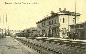 La Stazione di Legnano nel 1920.